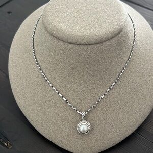 David Yurman Pearl/Diamond Necklace